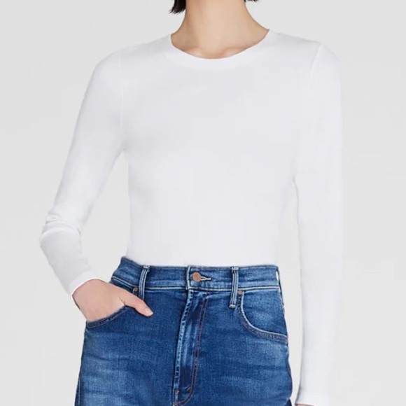 Club Monaco Tops - Club Monaco Bowee Long-Sleeve Tee – White